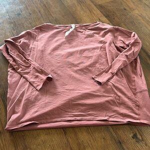 Lululemon Back in Action pink top size 2